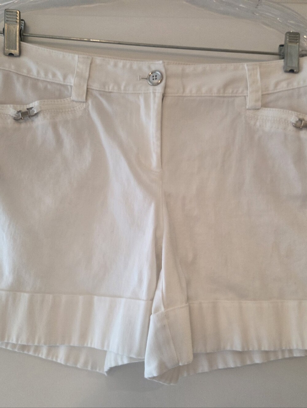WHBM Women’s White Casual Shorts – Classic Summer Style